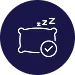 自然な睡眠姿勢を支える