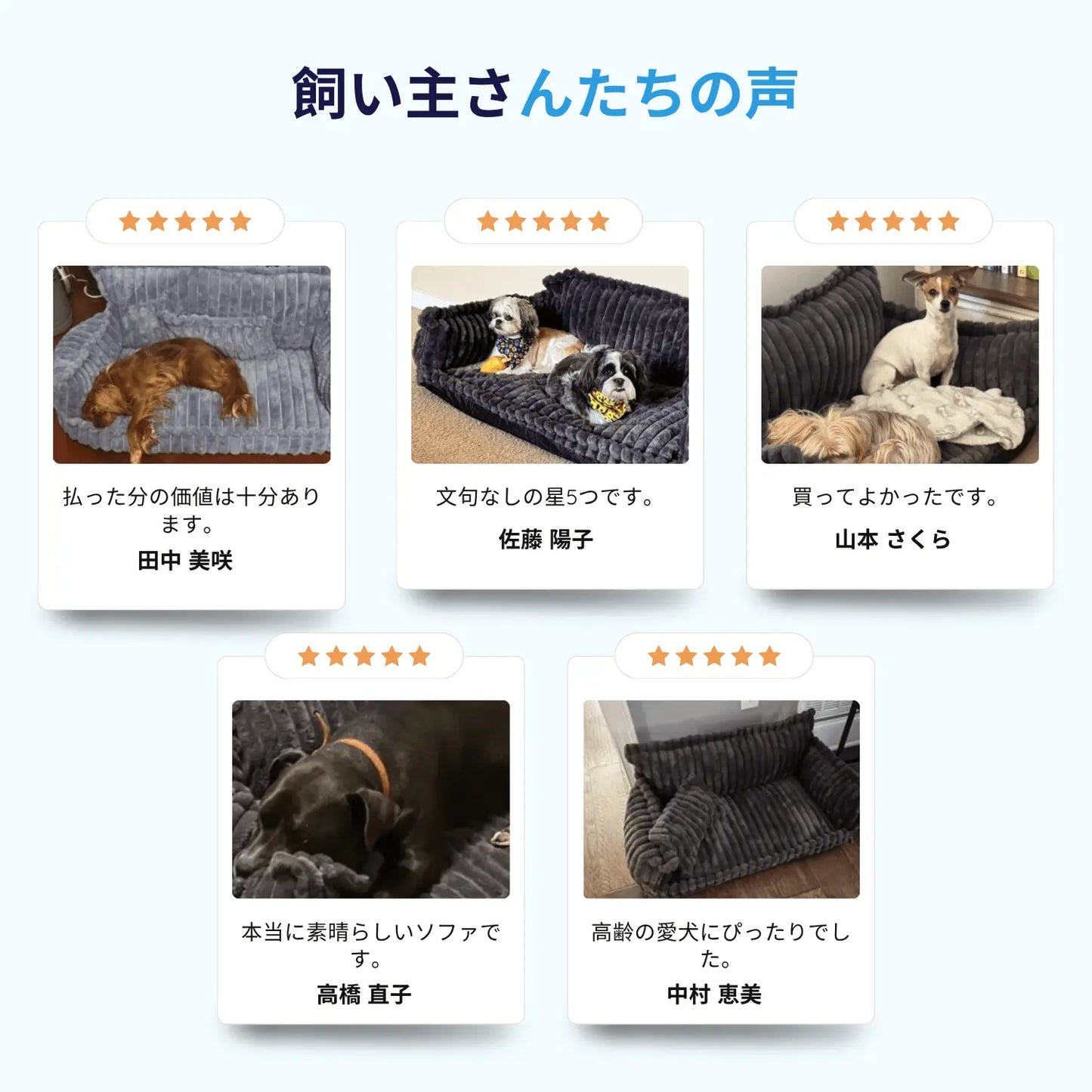 MrFluffyFriend - 洗える犬用オーソペディックソファベッド